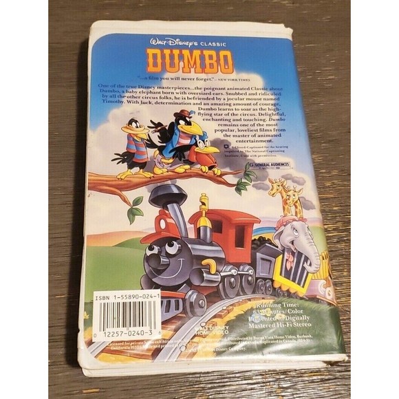 Walt Disney's Dumbo VHS Collectible Black Diamond Edition - Picture 2 of 5